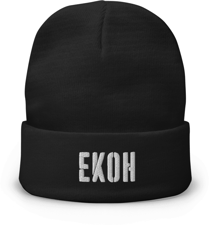 Ekoh Beanie - Black/White