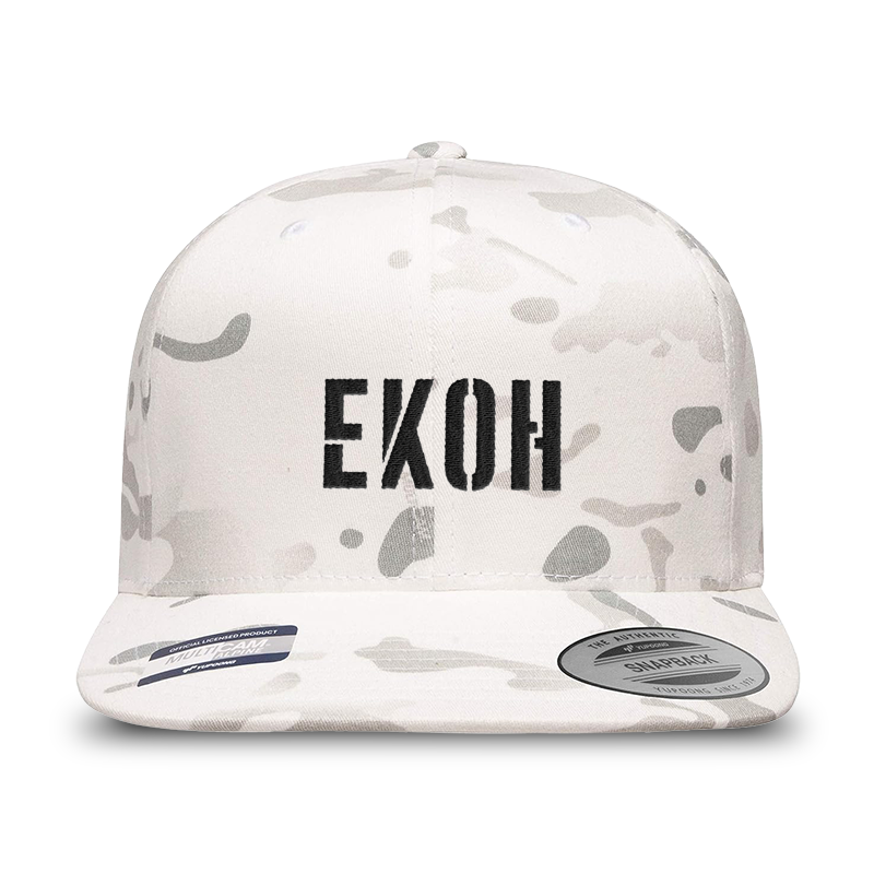 Ekoh Snapback - White Camo/Black